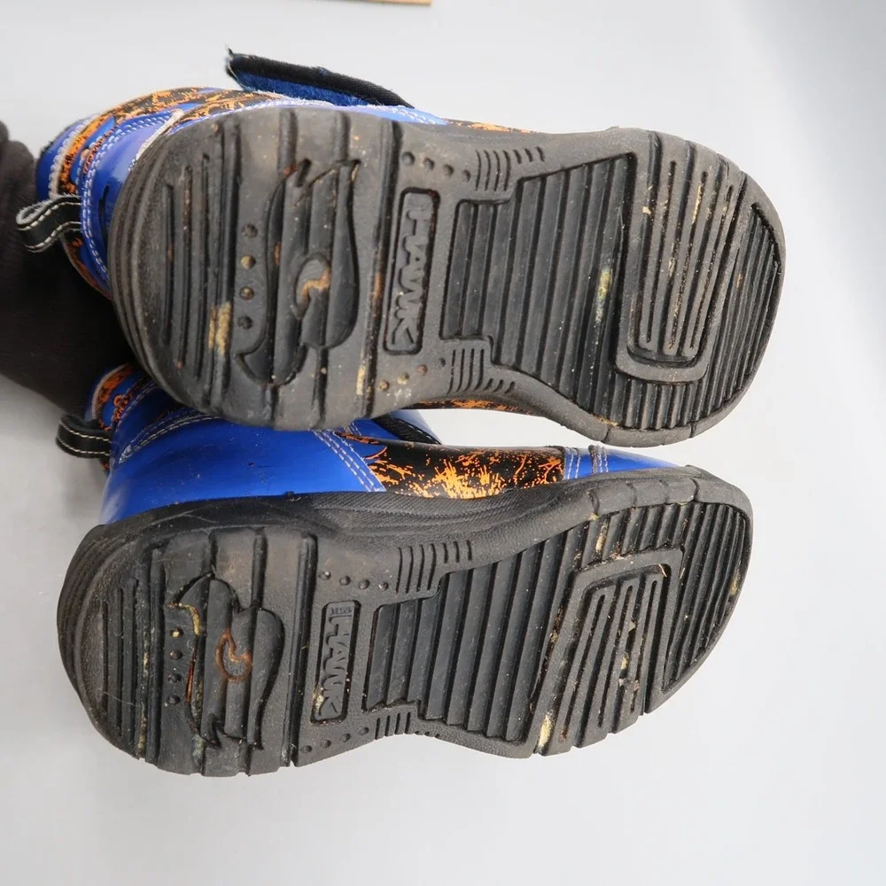 Tony Hawk Boys Winter Snow Boots Blue Thermolite Waterproof Leather Toddler 12 M